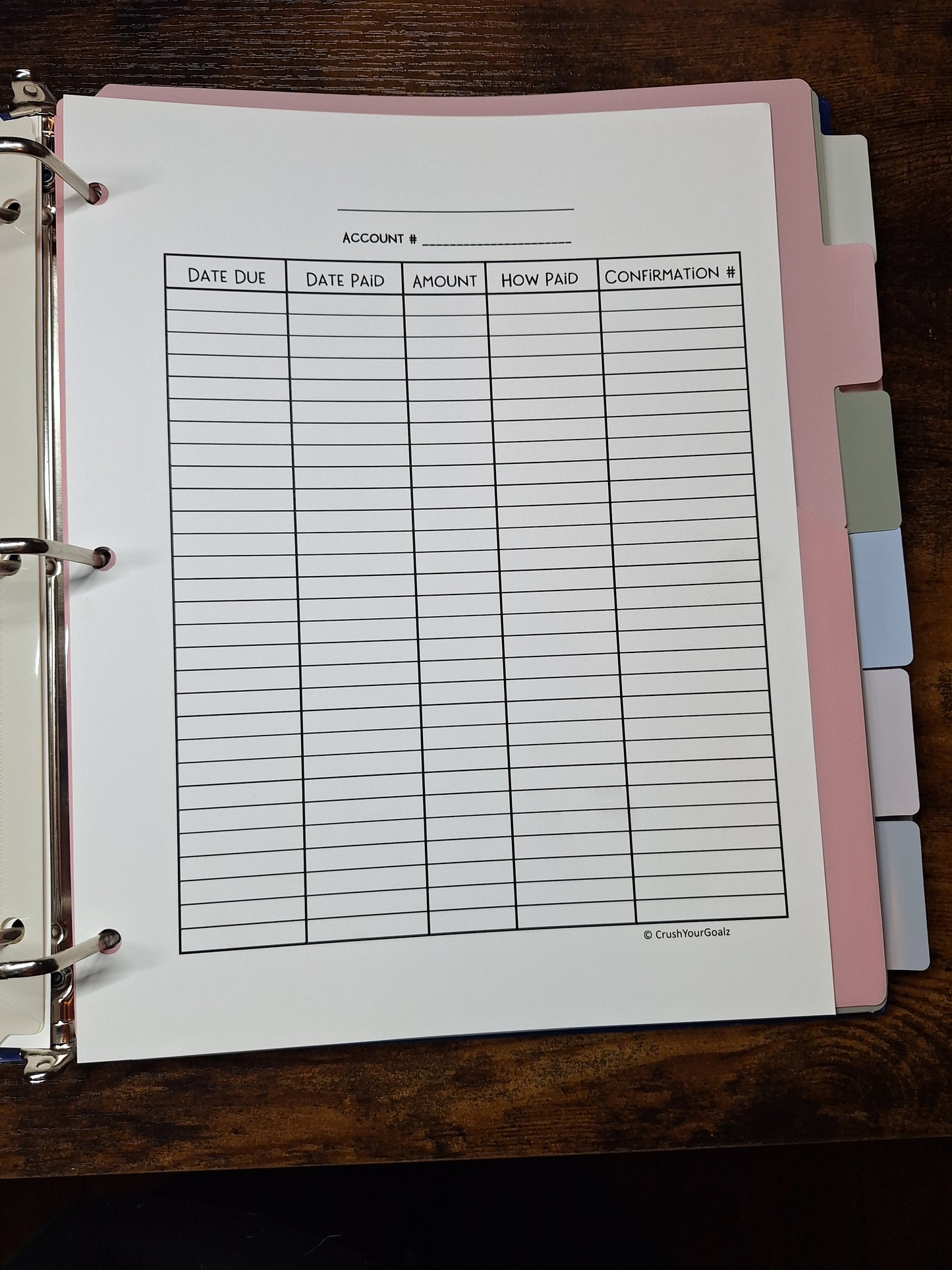 Bills Binder Bundle- Bill Tracker Chart - Yearly and Monthly - Bill Planner, Payment Tracker, Budget, Track Bills, Bill Payment, Organize - 8.5 x 11 Size