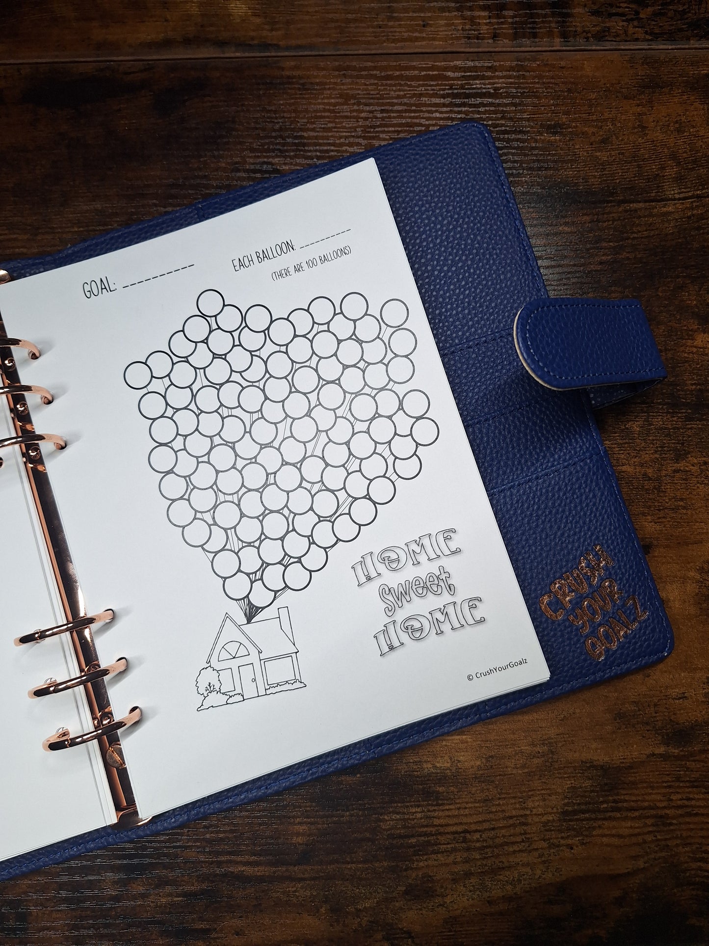 House Savings Chart, House Payoff Chart, House Down Payment Chart, Debt Payoff Chart, Savings Goal Chart - A5 Size