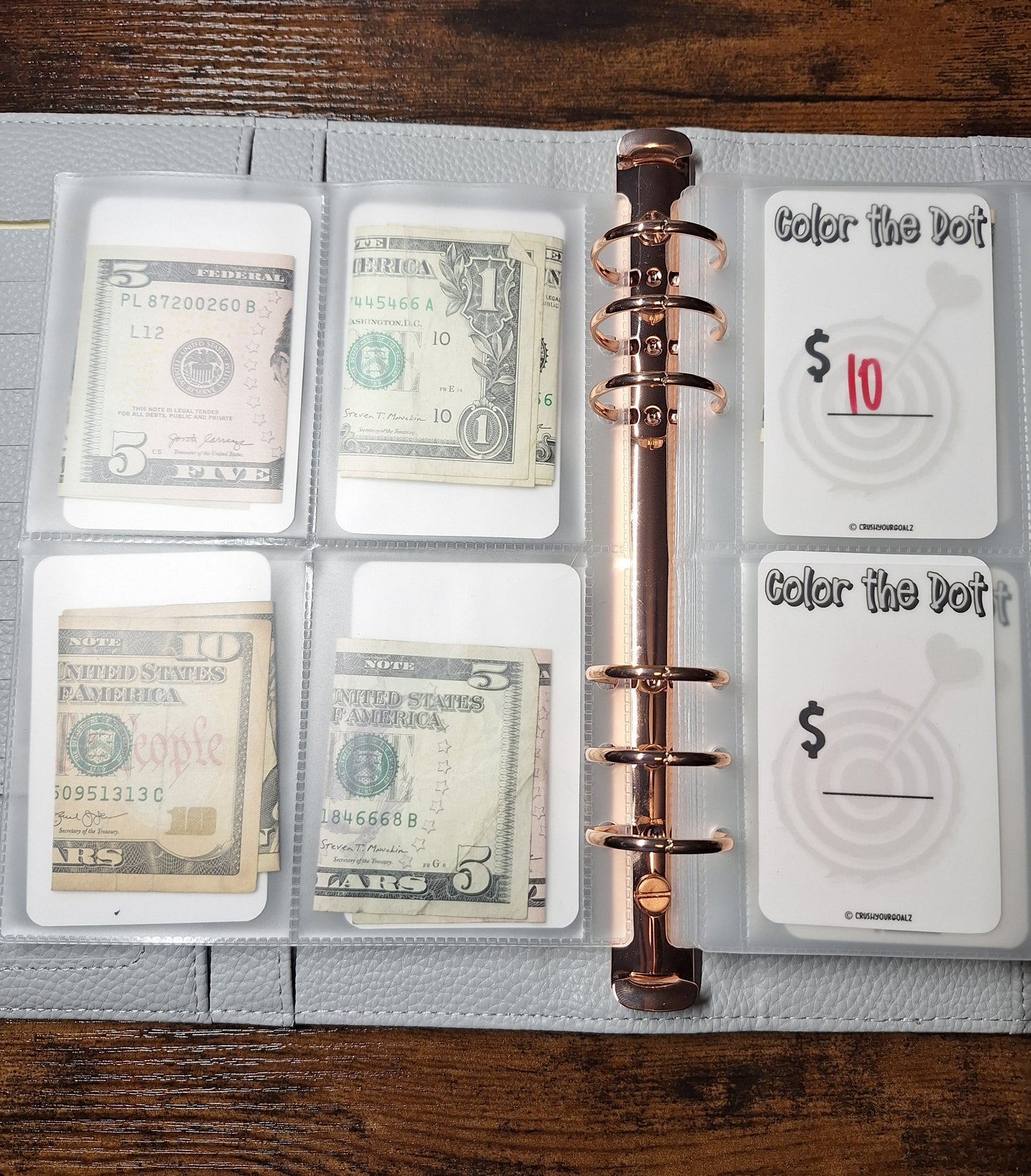 52 Week Savings Challenge - Color The Dot A5 Size