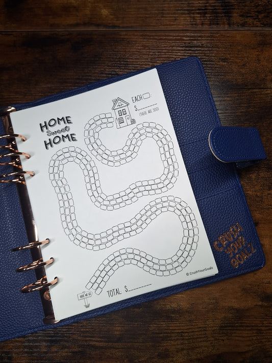 House Payoff, House Savings Chart, Debt Payoff Chart, Down Payment Savings Chart, Mortgage Payoff Chart, Debt Free Goal Chart - A5 Size