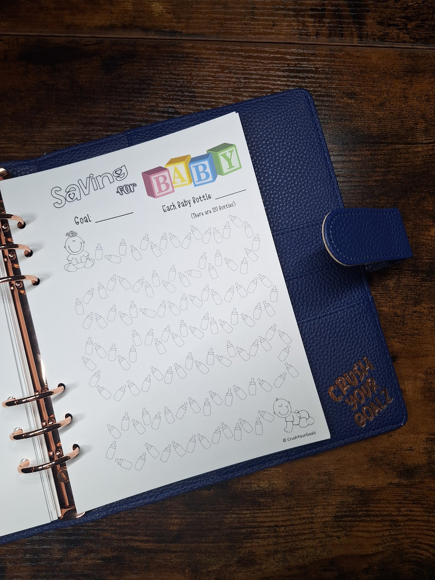 Saving for Baby Chart, Family Savings, Baby on the Way Goal Chart - A5 Size
