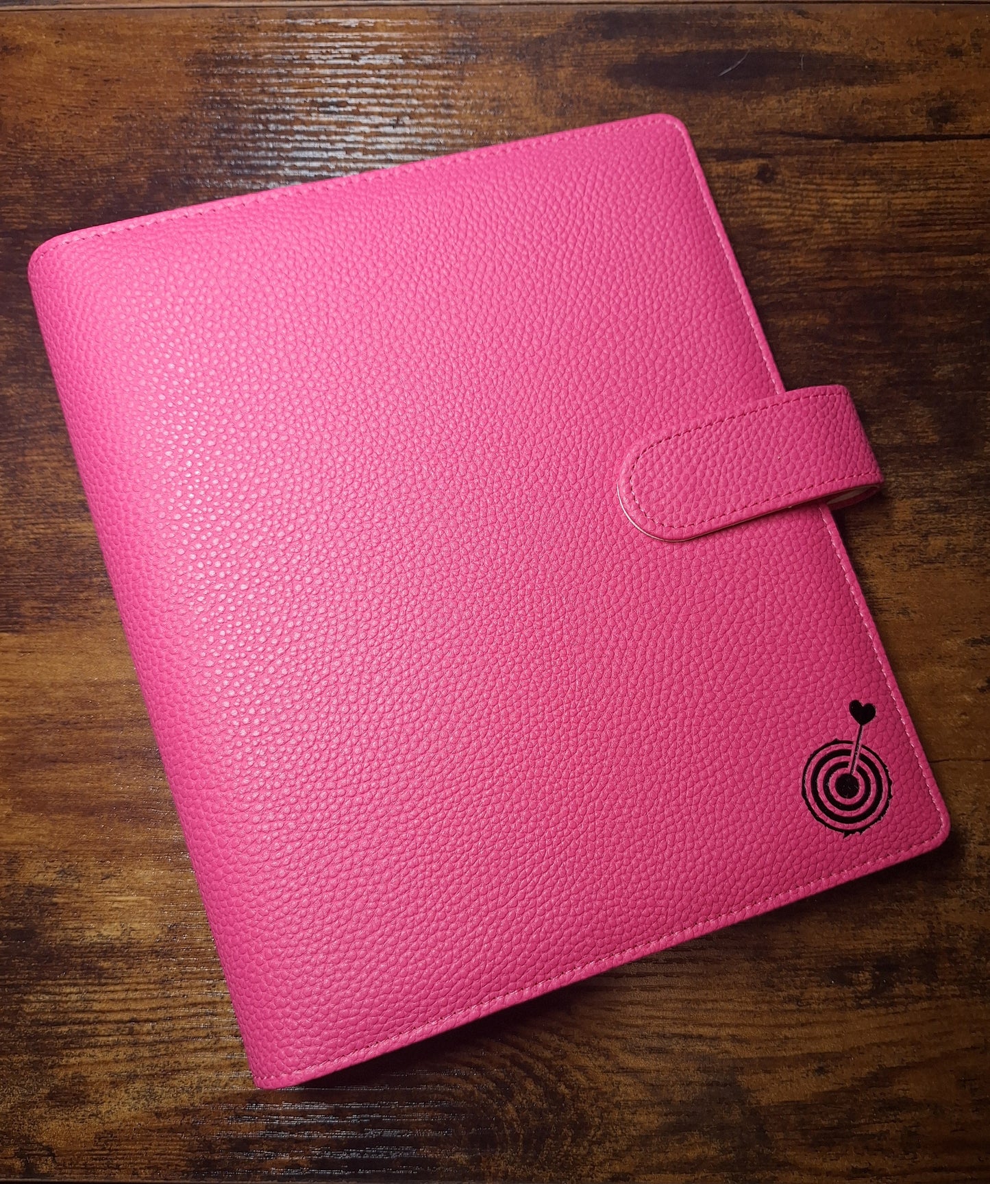 Bright Pink A5 with Black Rings Planner/Budget Binder