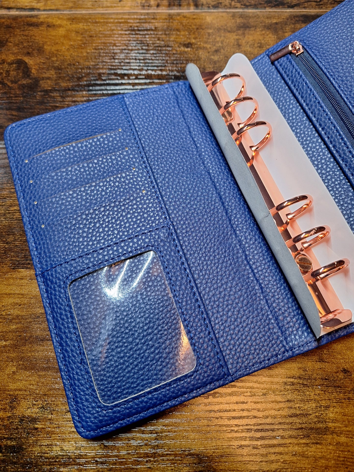 Navy A6 with Rose Gold Rings Planner/Budget Binder