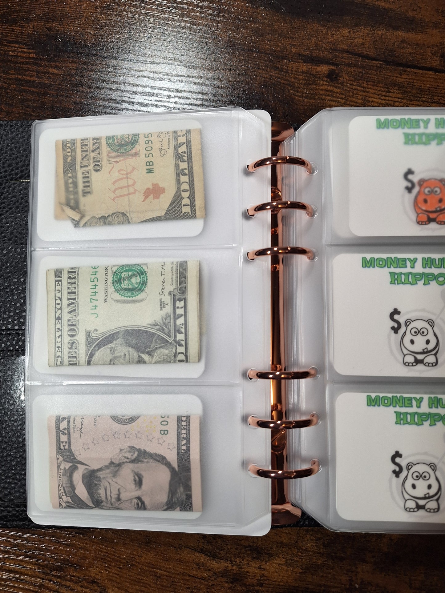 52 Week Savings Challenge - Money Hungry Hippos A6 Size