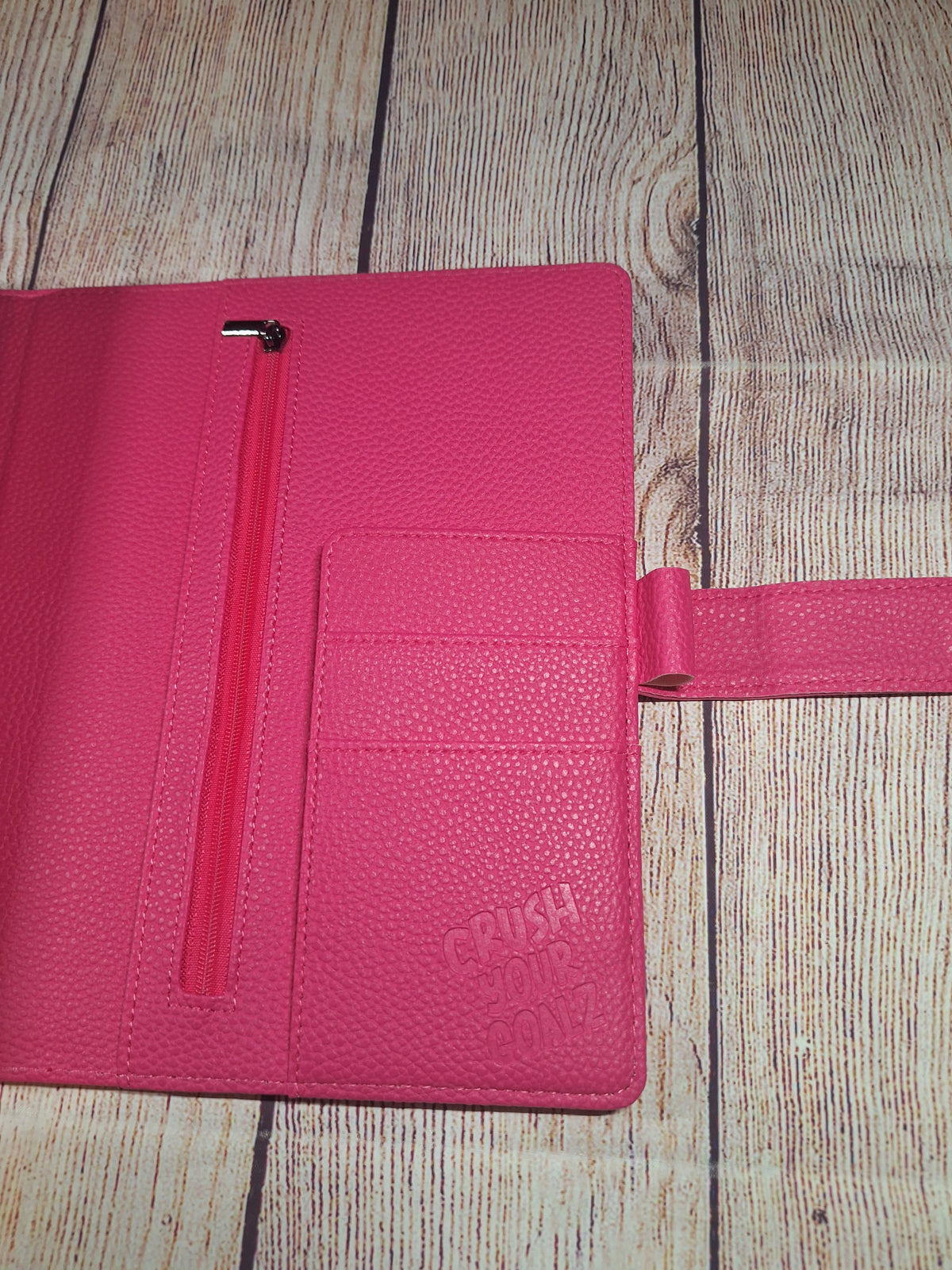 Hot Pink Planner with Black Rings, A5 Pink Planner/Budget Binder, Hot Pink Organizer