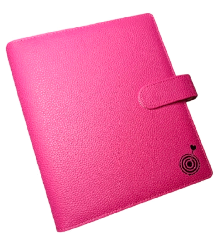 Bright Pink A5 with Black Rings Planner/Budget Binder
