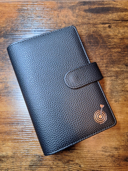 Black A6 with Rose Gold Rings Planner/Budget Binder