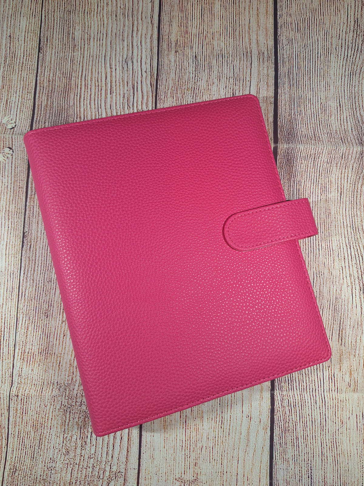 Hot Pink Planner with Black Rings, A5 Pink Planner/Budget Binder, Hot Pink Organizer