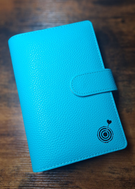 Turquoise A6 with Black Rings Planner/Budget Binder