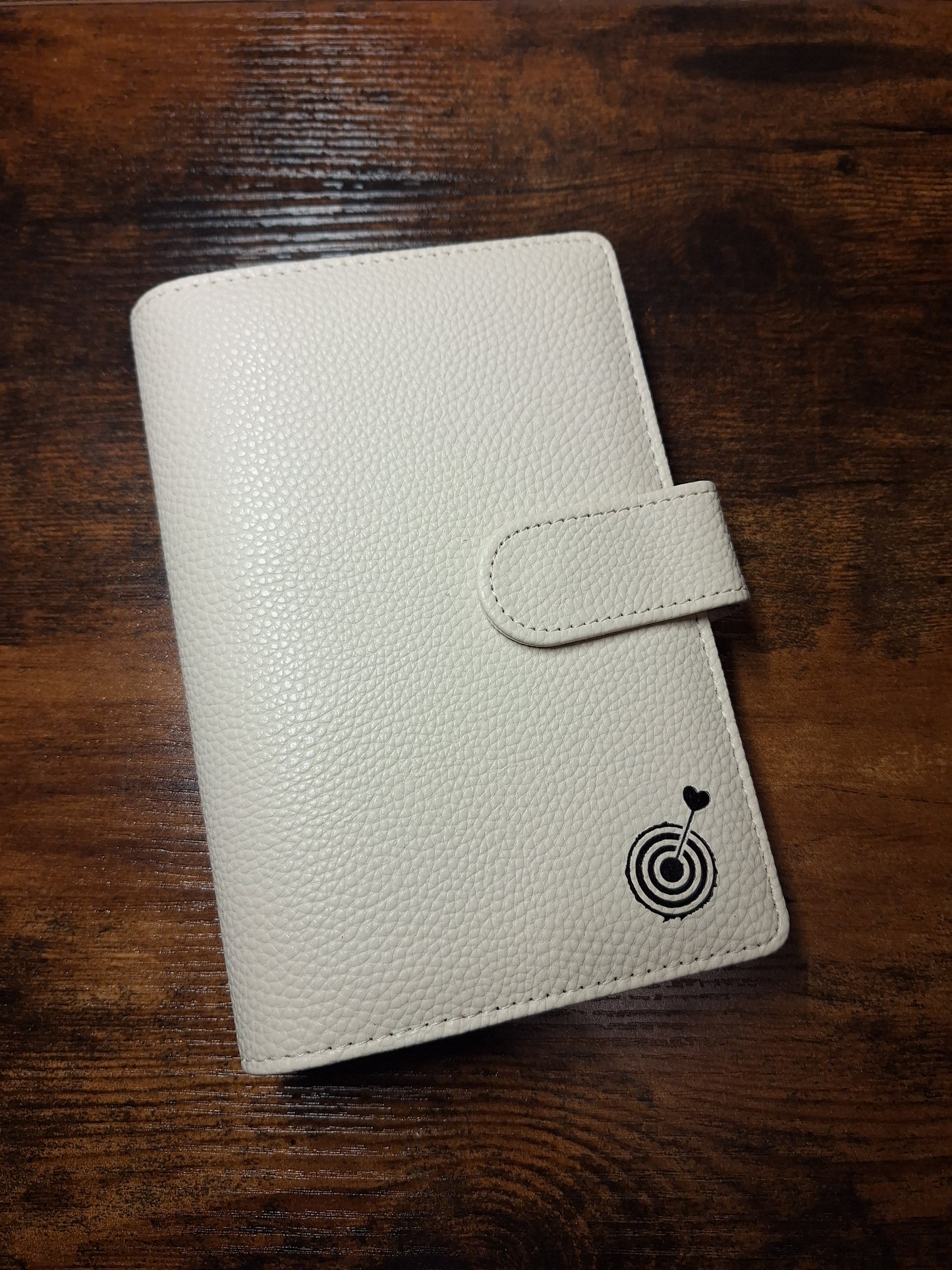 Cream A6 with Black Rings Planner/Budget Binder
