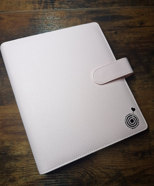 Pale Pink A5 with Black Rings Planner/Budget Binder