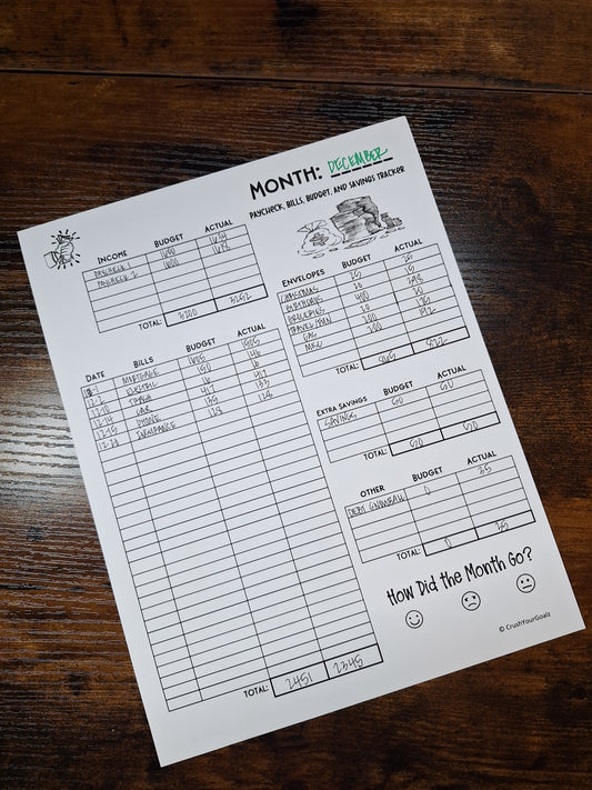 Monthly Budget Printable, Monthly Budget Planner Printable, Budget Tracker, Spending Tracker, Expense Tracker Printable, Monthly Bills- 8.5 x 11 size