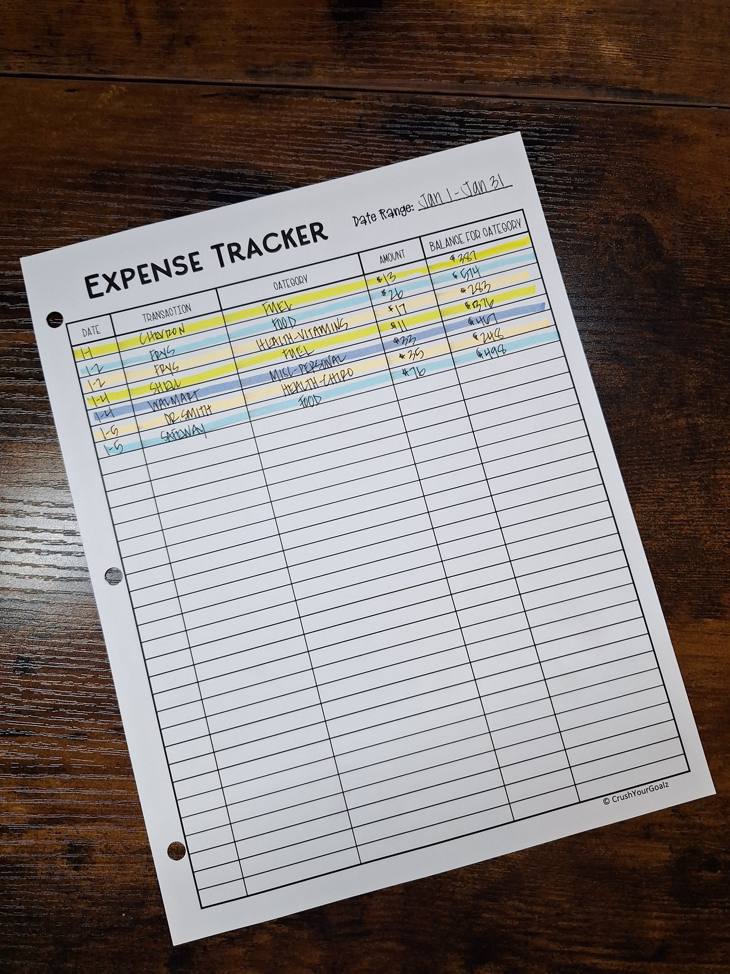 Monthly Expense Printable, Monthly Expense Planner Printable, Expense Tracker, Spending Tracker, Expense Log Printable, Bills, Receipts - 8.5 x 11 Size