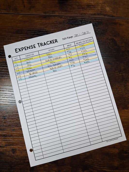 Monthly Expense Printable, Monthly Expense Planner Printable, Expense Tracker, Spending Tracker, Expense Log Printable, Bills, Receipts - 8.5 x 11 Size