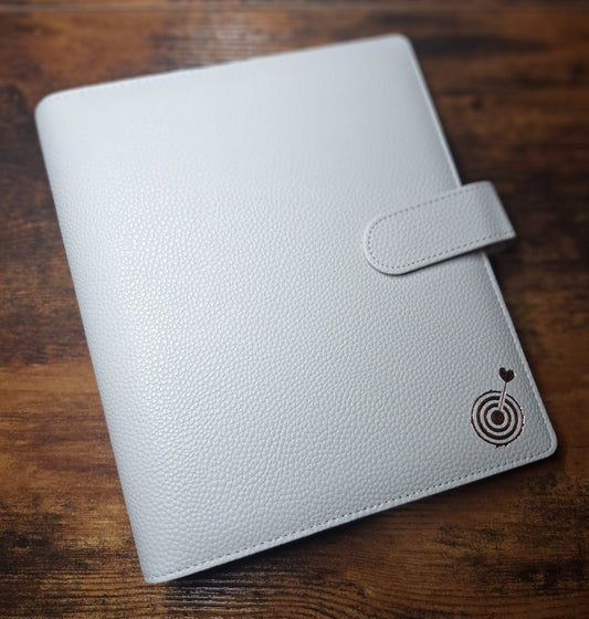 Light Gray A5 with Rose Gold Rings Planner/Budget Binder