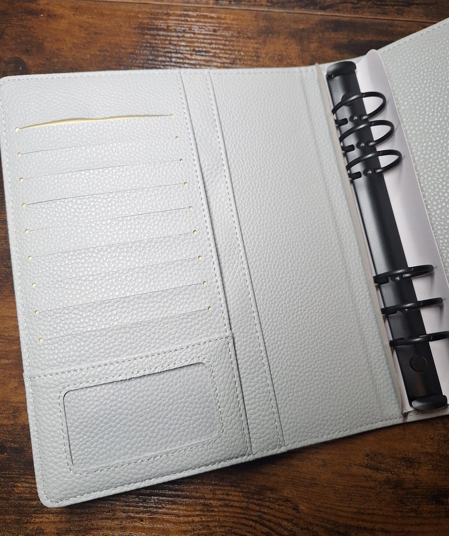 Light Gray A5 with Black Rings Planner/Budget Binder