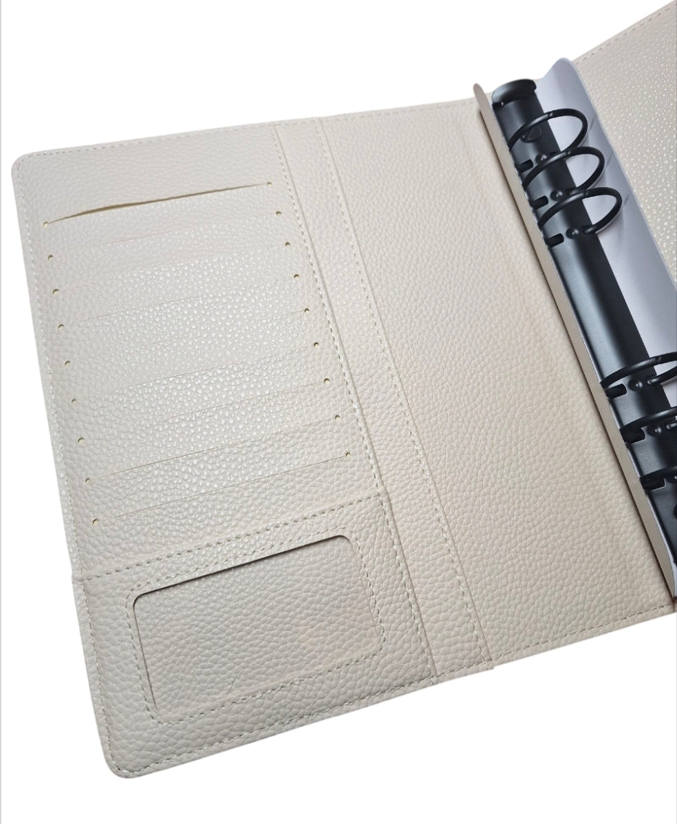 Cream A5 with Black Rings Planner/Budget Binder