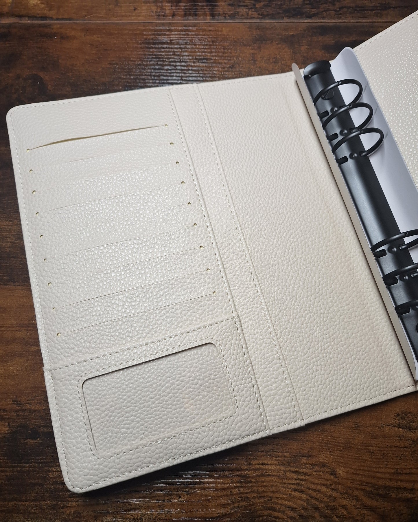 Cream A5 with Black Rings Planner/Budget Binder