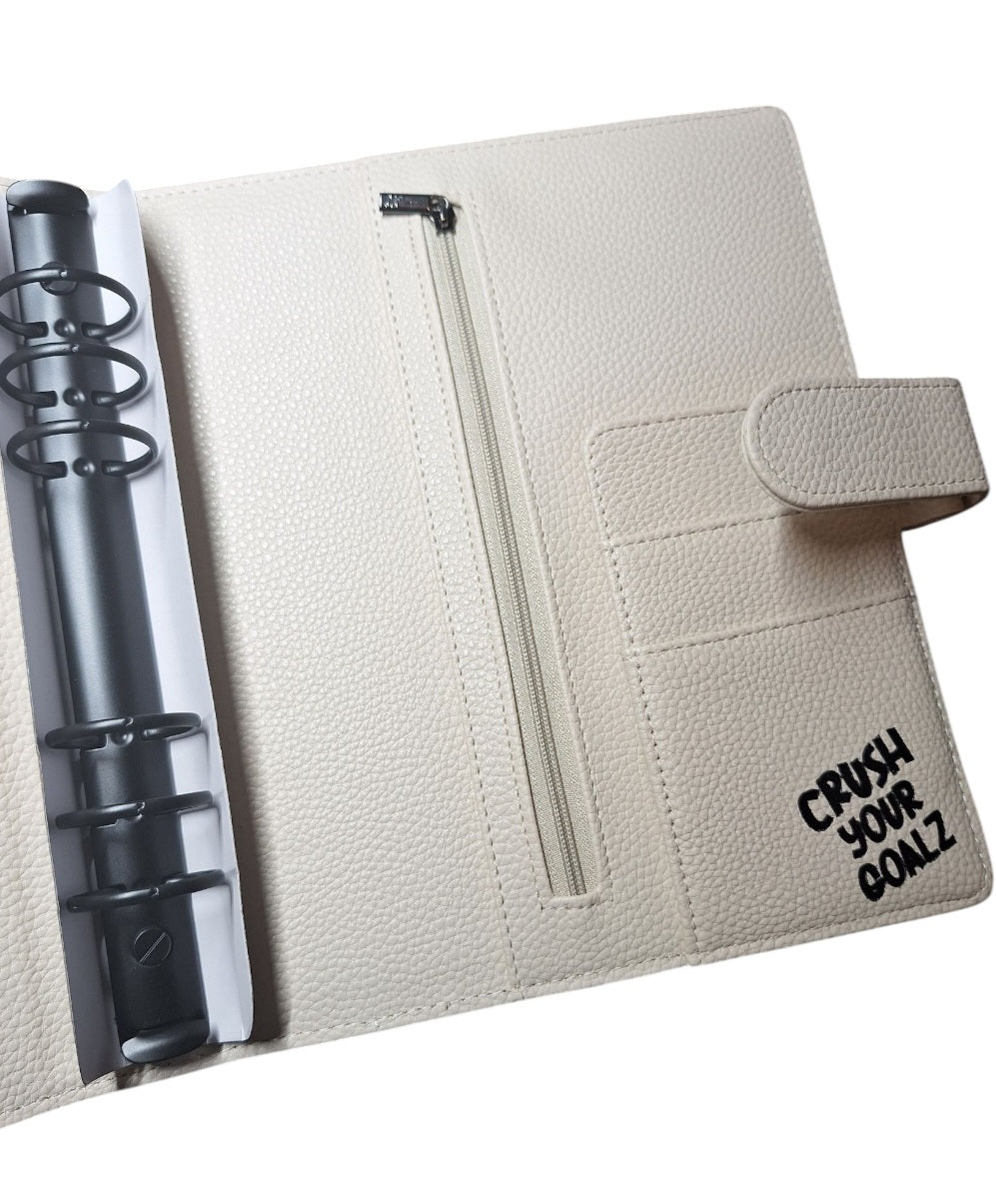 Cream A5 with Black Rings Planner/Budget Binder