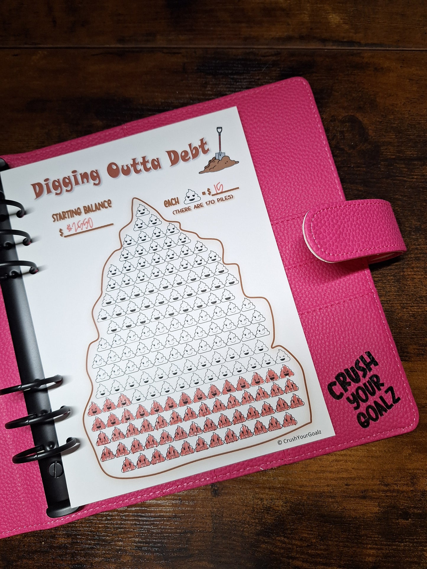 Fun Emoji Debt Tracker - Debt Payoff Color Chart! Dave Ramsey, Debt Snowball, Debt Tracker Printable, Visual Tracker  - A5 Size