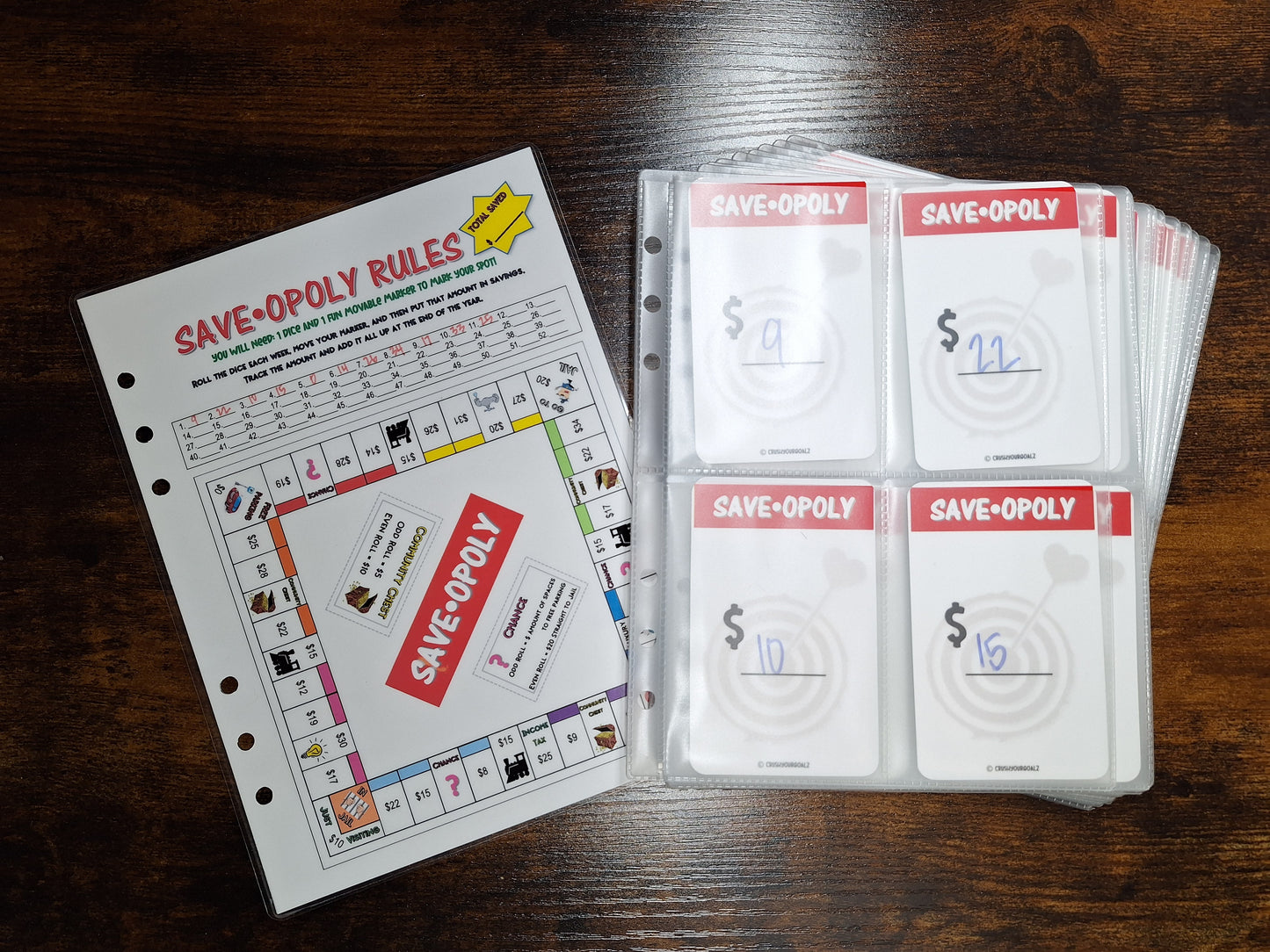 Save-Opoly - Savings Tracker! Dave Ramsey, Savings Tracker Printable, Visual Savings Tracker, Coloring Chart  - A5 Size