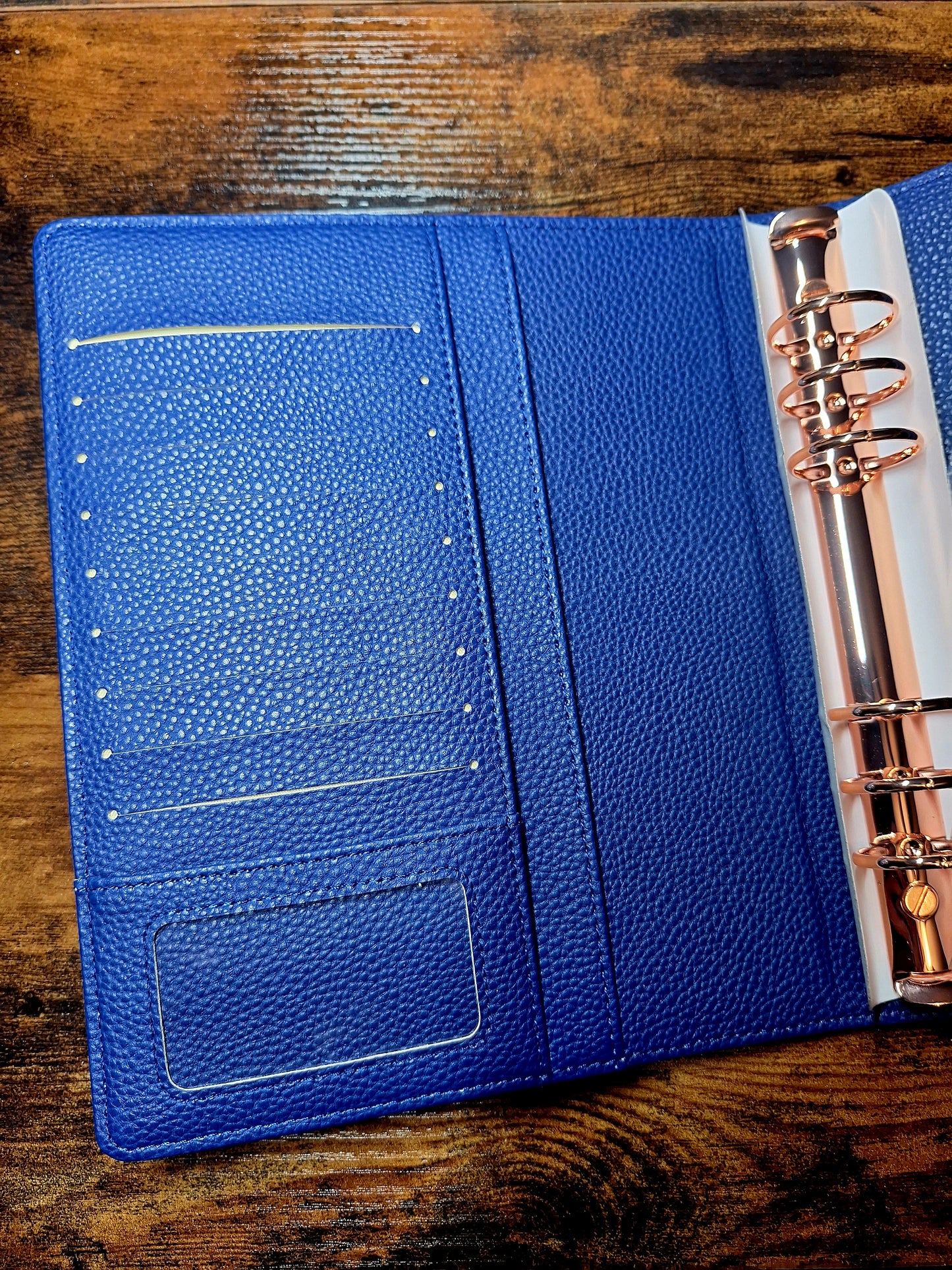 Navy A5 with Rose Gold Rings Planner/Budget Binder