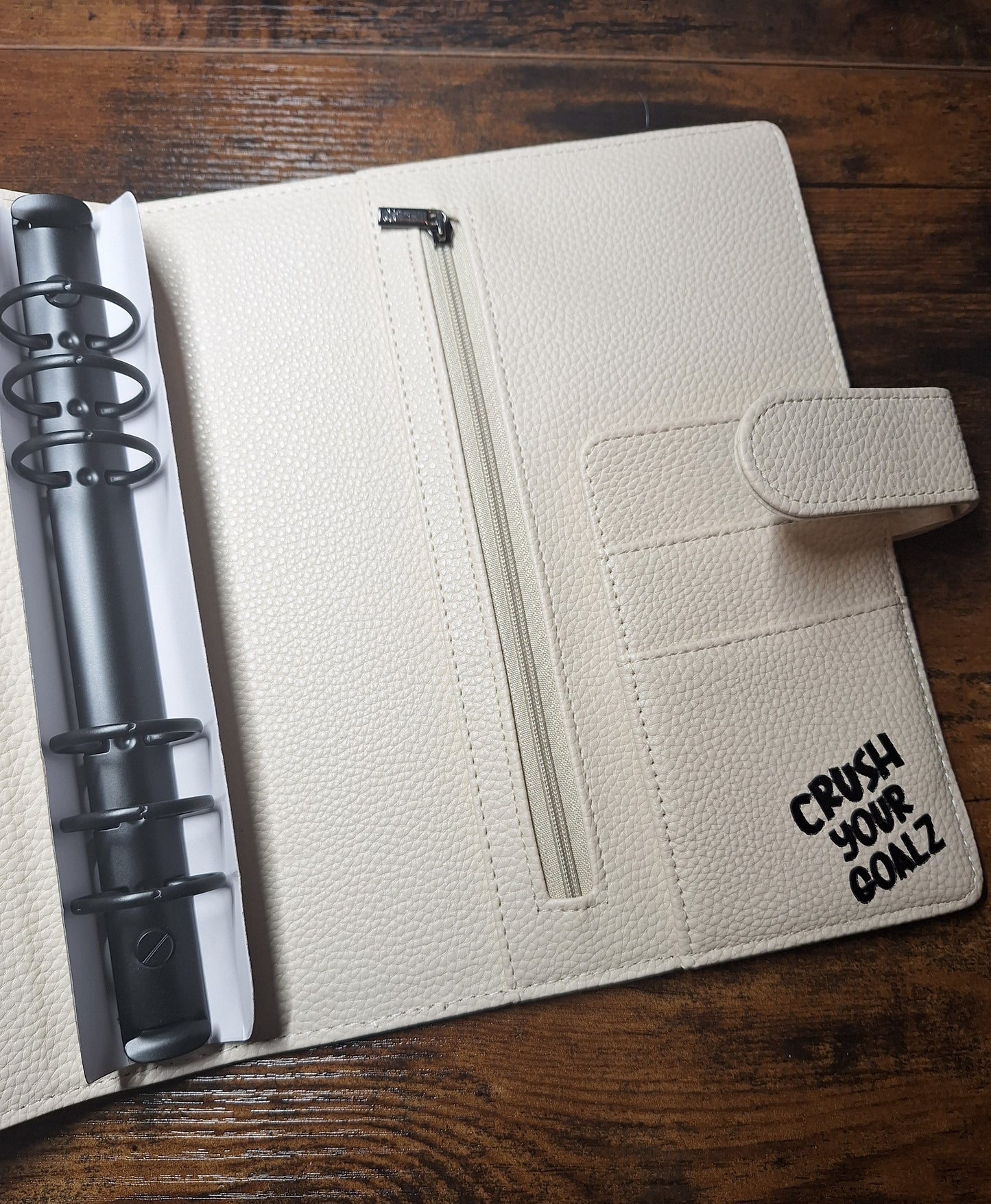 Cream A5 with Black Rings Planner/Budget Binder